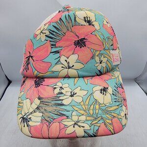 Billabong Shenanigans Mint Girls Floral Trucker Hat Casual Outdoors Summer